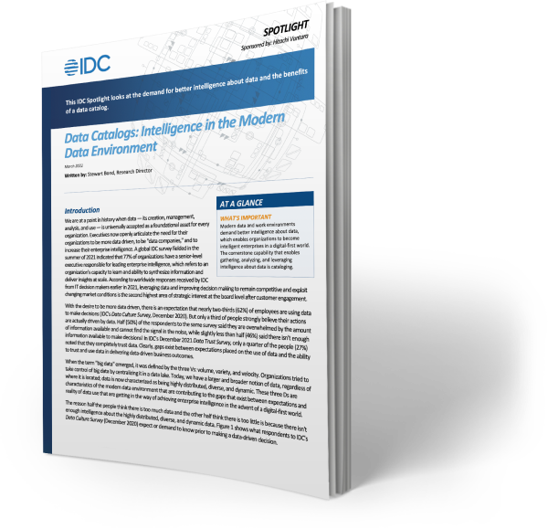 IDC report on Data Catalog.